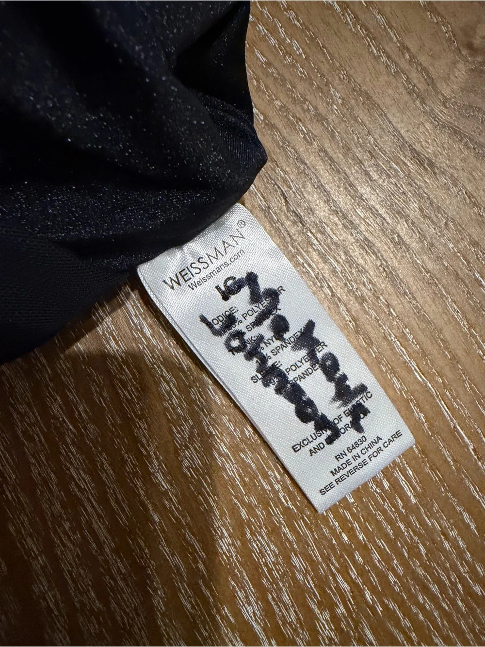 Weissman Black dance costume